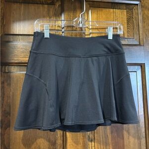 Black Sporty Tek Gear Flared Skirt
